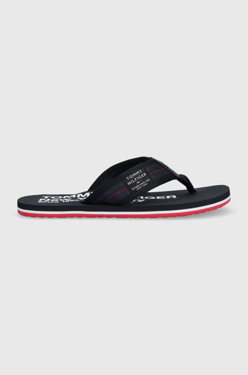 Tommy Hilfiger Джапанки FM0FM04410 HILFIGER PATCH BEACH SANDAL в тъмносиньо - Pepit.bg