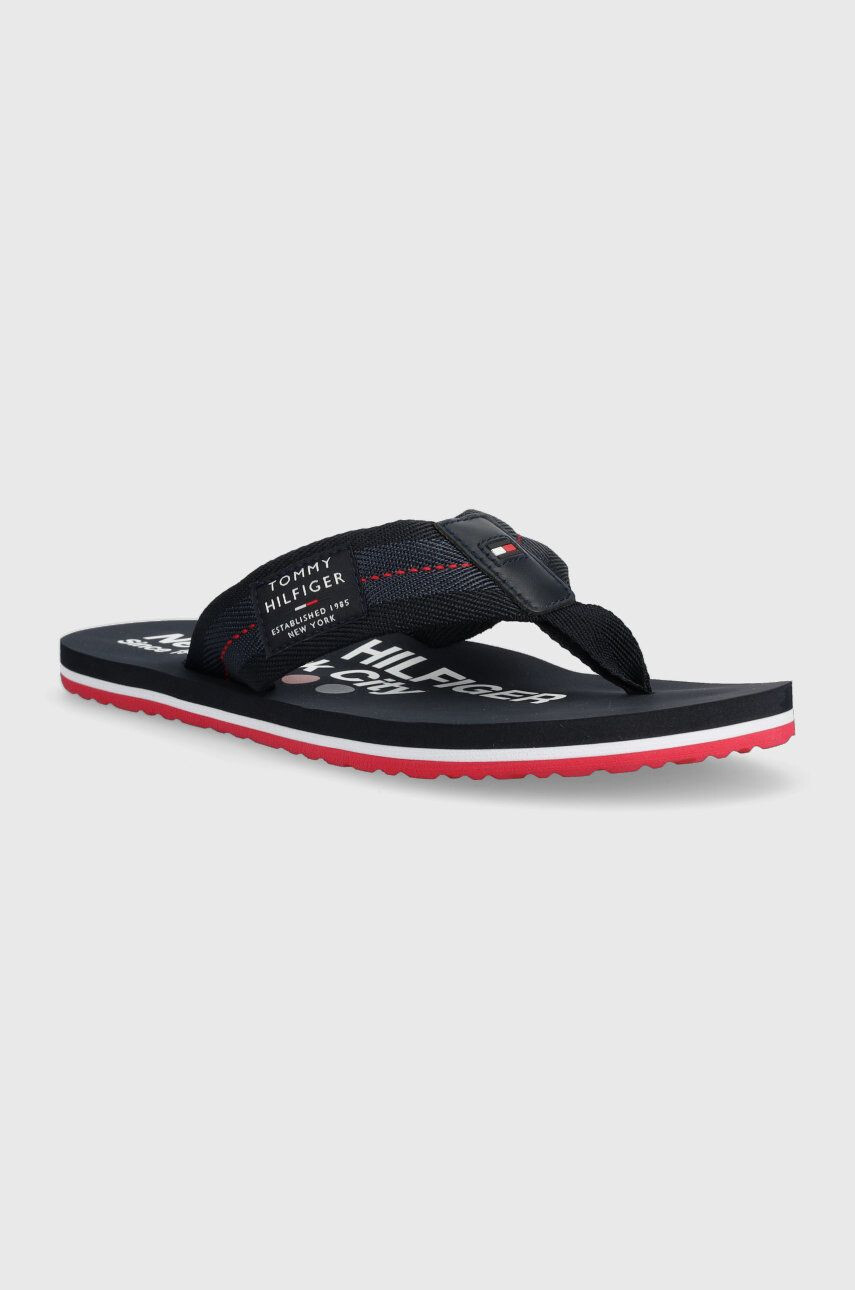 Tommy Hilfiger Джапанки FM0FM04410 HILFIGER PATCH BEACH SANDAL в тъмносиньо - Pepit.bg