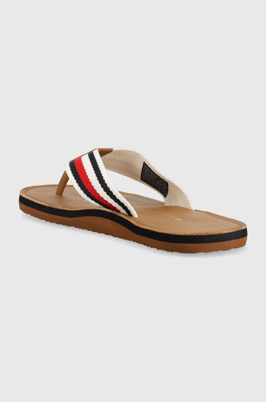 Tommy Hilfiger Джапанки HILFIGER LEATHER BEACH SANDAL в кафяво FM0FM04548 - Pepit.bg