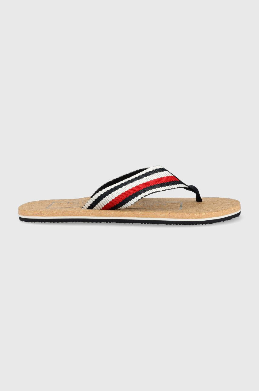 Tommy Hilfiger Джапанки HILFIHER CORK BEACH SANDAL в тъмносиньо FM0FM04475 - Pepit.bg