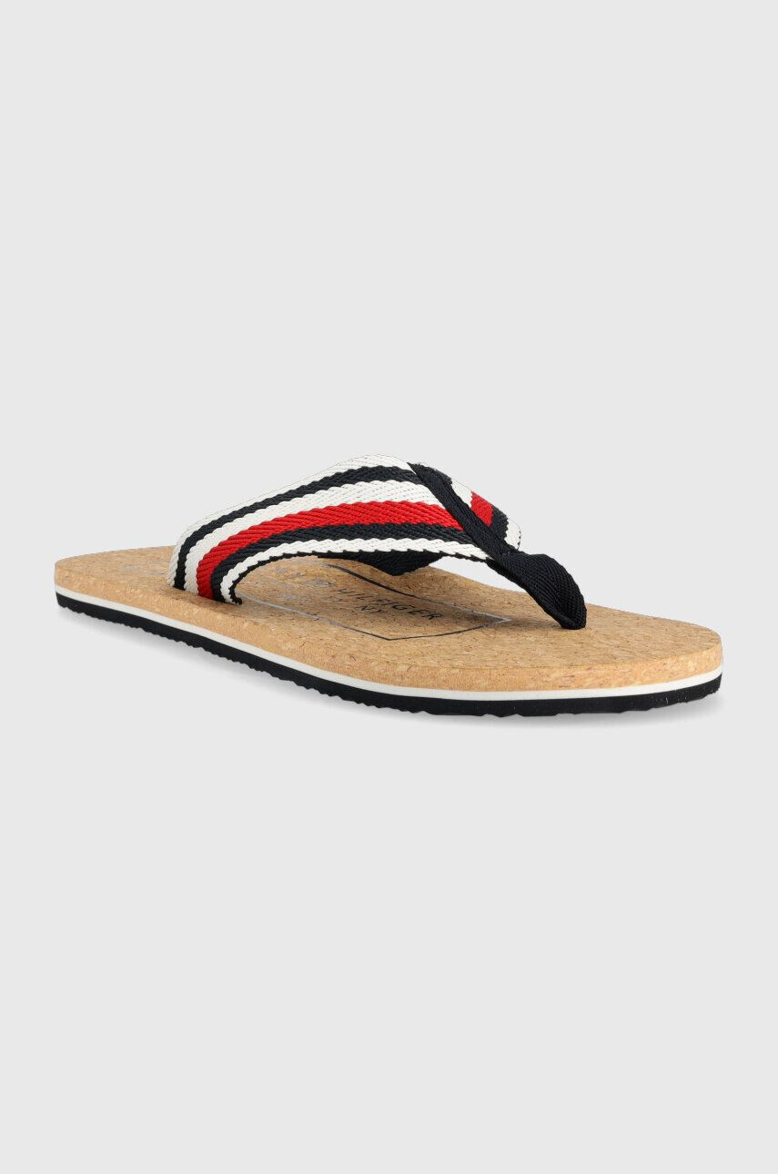 Tommy Hilfiger Джапанки HILFIHER CORK BEACH SANDAL в тъмносиньо FM0FM04475 - Pepit.bg