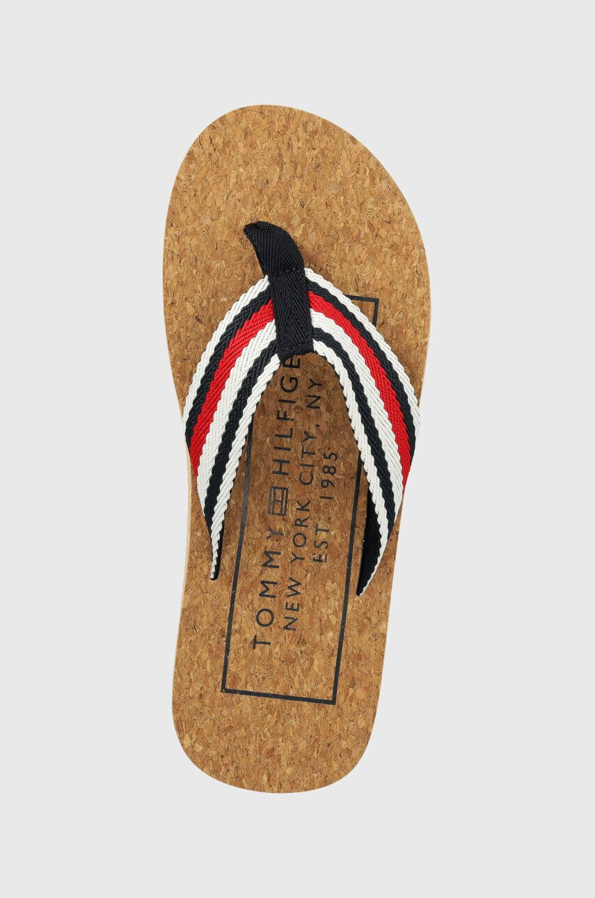 Tommy Hilfiger Джапанки HILFIHER CORK BEACH SANDAL в тъмносиньо FM0FM04475 - Pepit.bg