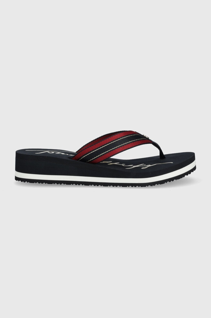 Tommy Hilfiger Джапанки Mid Siganture Beach Sandal Wmn - Pepit.bg