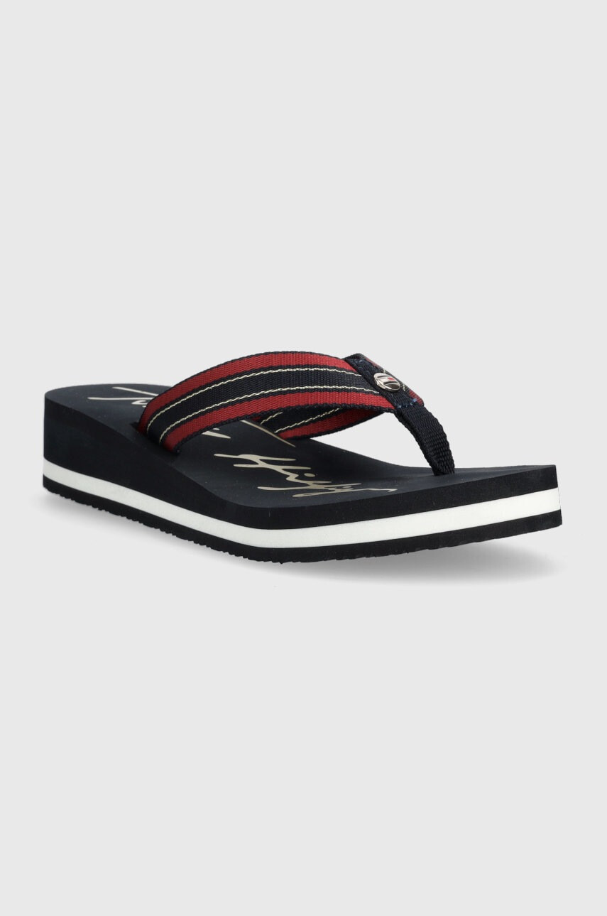 Tommy Hilfiger Джапанки Mid Siganture Beach Sandal Wmn - Pepit.bg