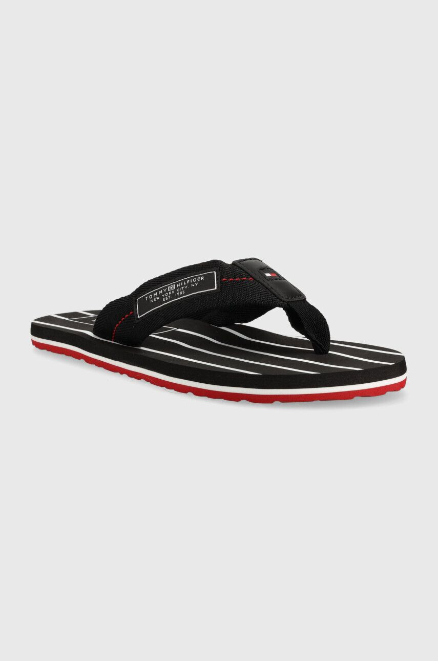 Tommy Hilfiger Джапанки PATCH HILFIGER BEACH SANDAL в черно FM0FM04470 - Pepit.bg