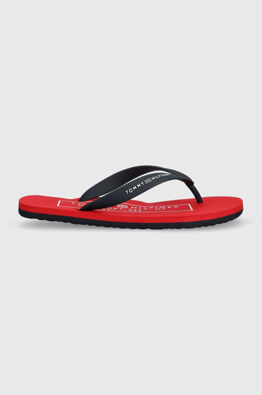 Tommy Hilfiger Джапанки RUBBER HILFIGER BEACH SANDAL в тъмносиньо FM0FM04468 - Pepit.bg