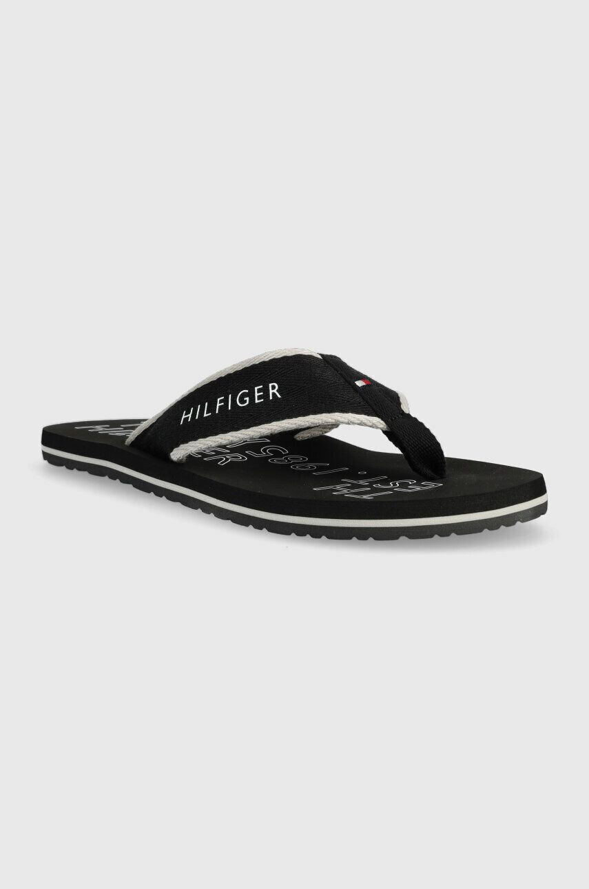 Tommy Hilfiger Джапанки SPORTY HILFIGER BEACH SANDAL в черно FM0FM04469 - Pepit.bg