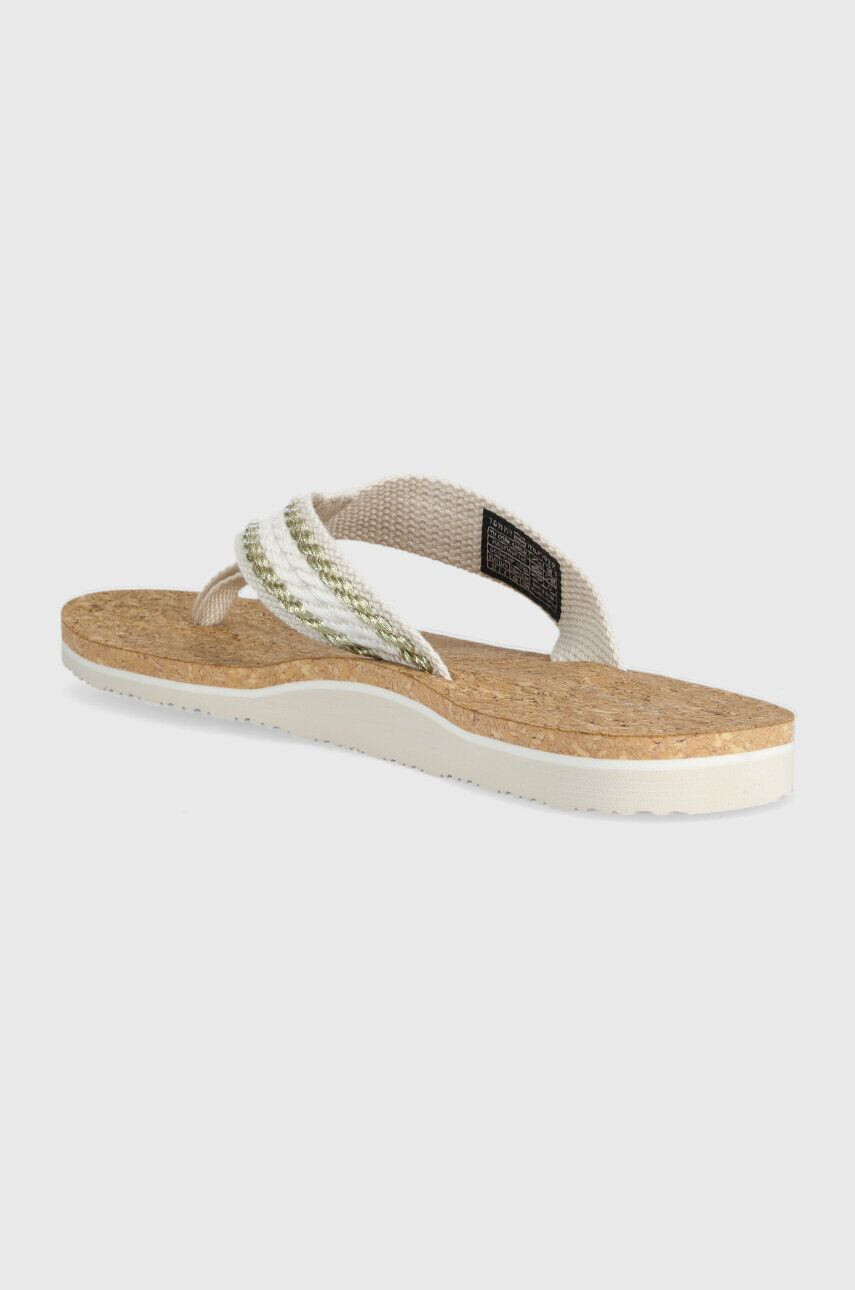 Tommy Hilfiger Джапанки TH CORK SANDAL в бяло с равна подметка FW0FW07145 - Pepit.bg