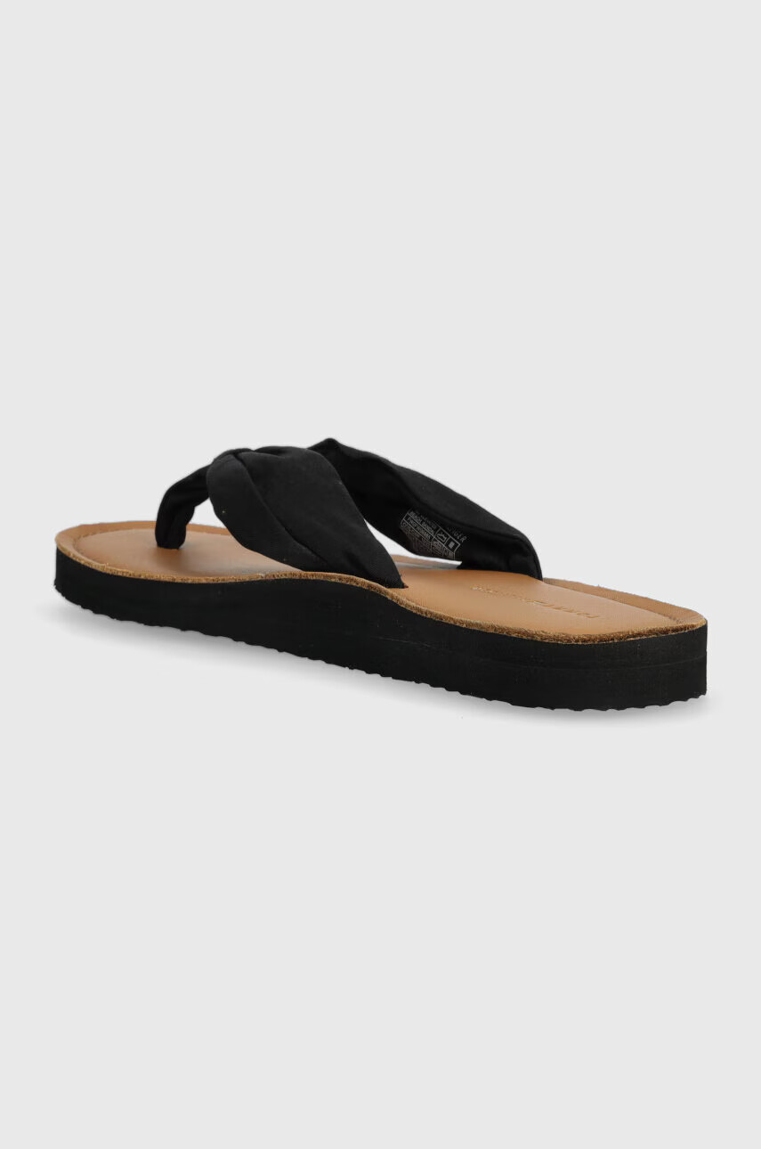 Tommy Hilfiger Джапанки TH ELEVATED BEACH SANDAL в черно с равна подметка FW0FW06985 - Pepit.bg