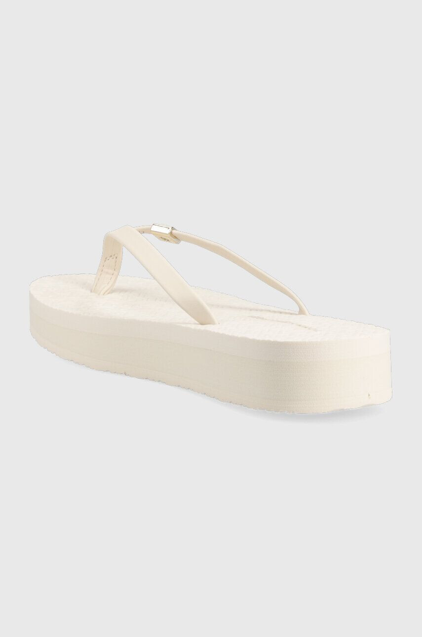 Tommy Hilfiger Джапанки TH MONOGRAM FLAT SANDAL в бяло с платформа FW0FW06964 - Pepit.bg