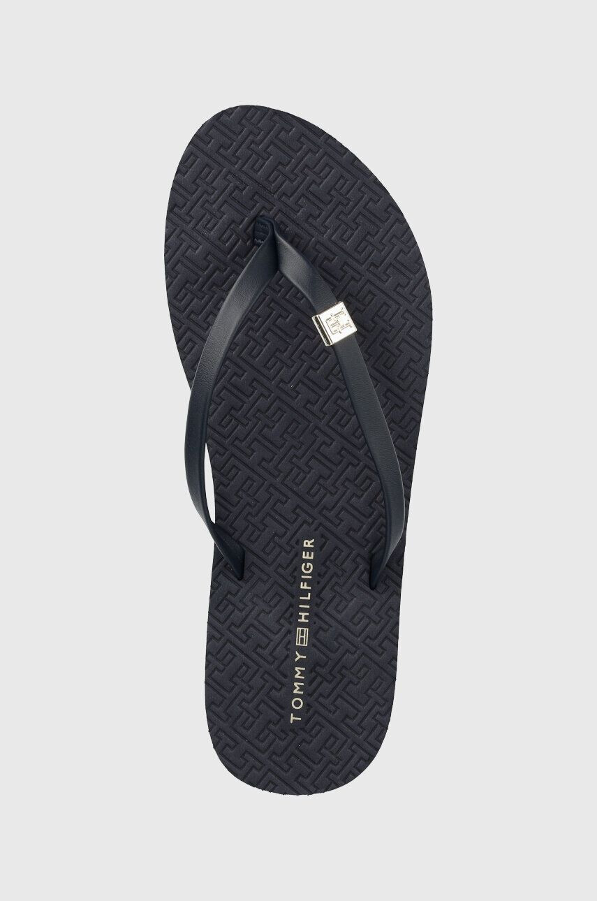 Tommy Hilfiger Джапанки TH MONOGRAM FLAT SANDAL в бежово с платформа FW0FW06964 - Pepit.bg