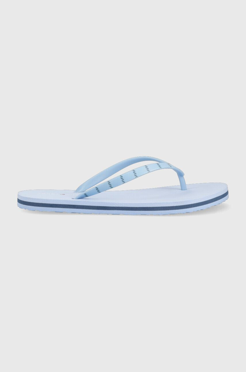 Tommy Hilfiger Джапанки TOMMY ESSENTIAL BEACH SANDAL в синьо с равна подметка FW0FW07141 - Pepit.bg