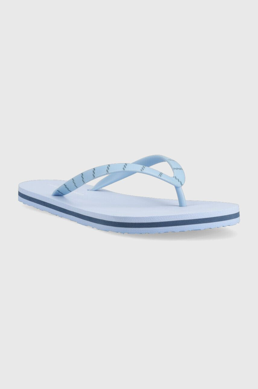 Tommy Hilfiger Джапанки TOMMY ESSENTIAL BEACH SANDAL в синьо с равна подметка FW0FW07141 - Pepit.bg