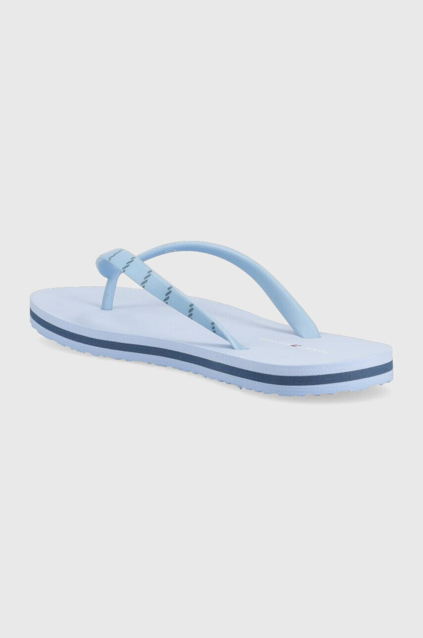 Tommy Hilfiger Джапанки TOMMY ESSENTIAL BEACH SANDAL в синьо с равна подметка FW0FW07141 - Pepit.bg