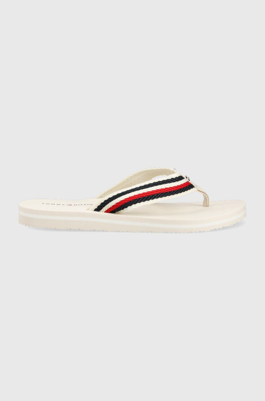 Tommy Hilfiger Джапанки TOMMY ESSENTIAL COMFORT SANDAL в бяло с равна подметка FW0FW07147 - Pepit.bg