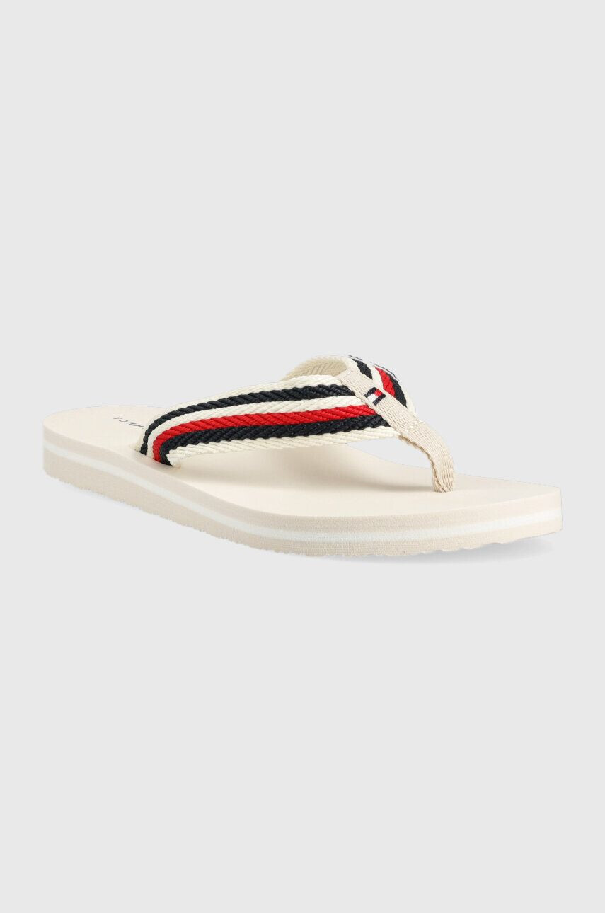 Tommy Hilfiger Джапанки TOMMY ESSENTIAL COMFORT SANDAL в бяло с равна подметка FW0FW07147 - Pepit.bg