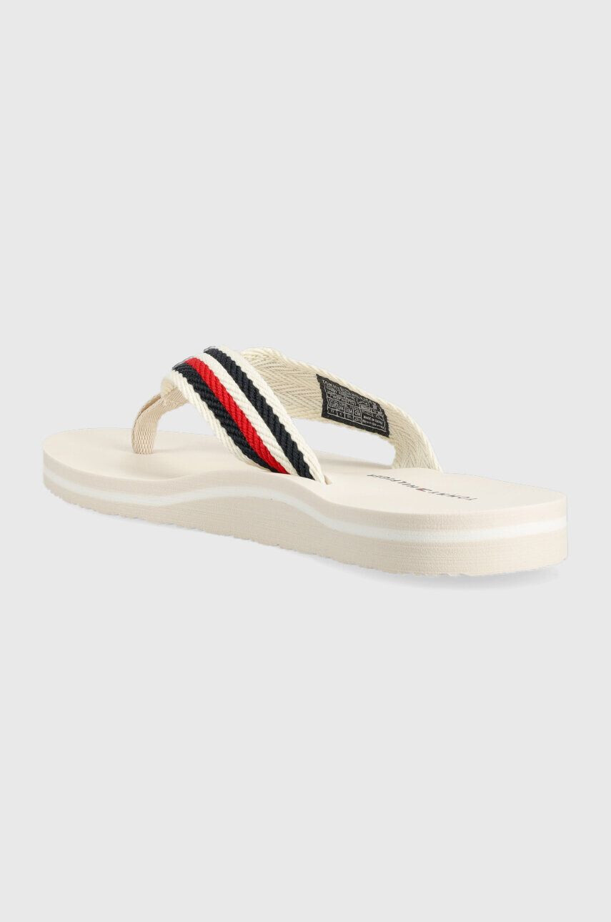 Tommy Hilfiger Джапанки TOMMY ESSENTIAL COMFORT SANDAL в бяло с равна подметка FW0FW07147 - Pepit.bg