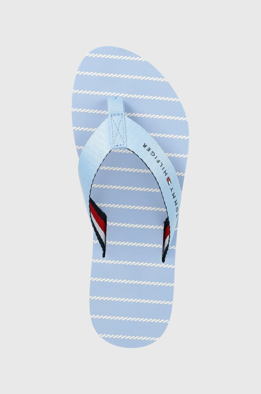 Tommy Hilfiger Джапанки TOMMY ESSENTIAL ROPE SANDAL в синьо с равна подметка FW0FW07142 - Pepit.bg