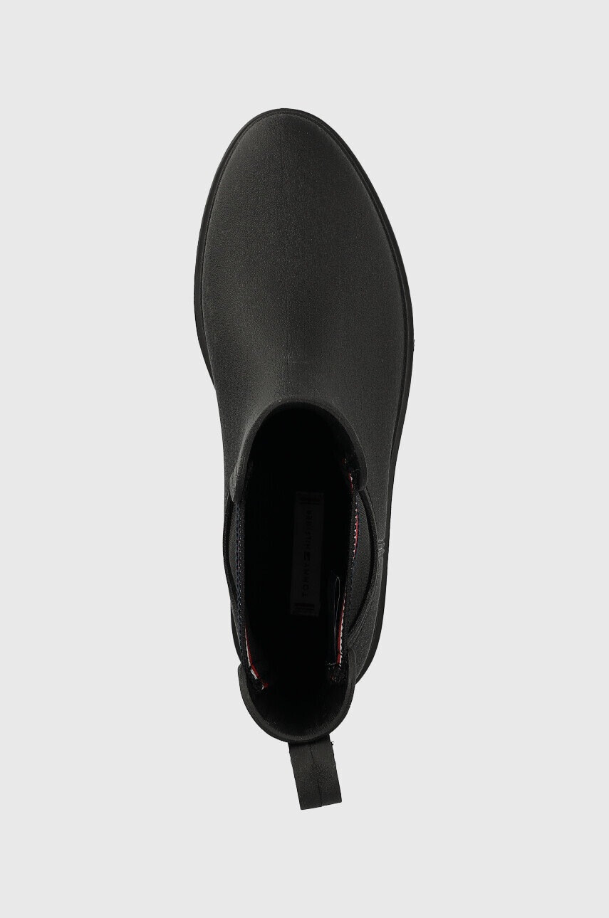 Tommy Hilfiger Гумени ботуши Rain Boot Ankle Elastic в черно - Pepit.bg