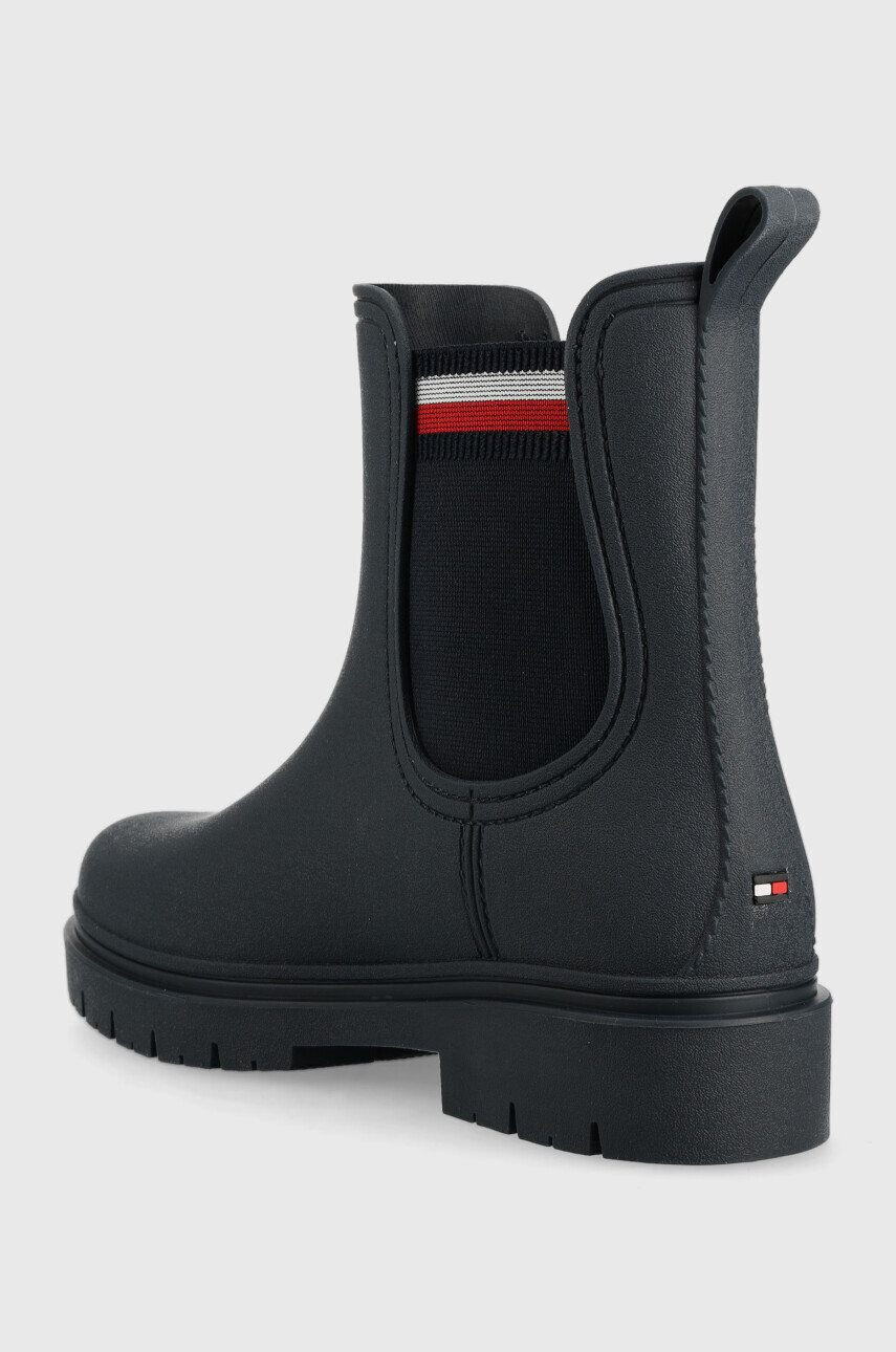 Tommy Hilfiger Гумени ботуши Rain Boot Ankle Elastic в тъмносиньо - Pepit.bg