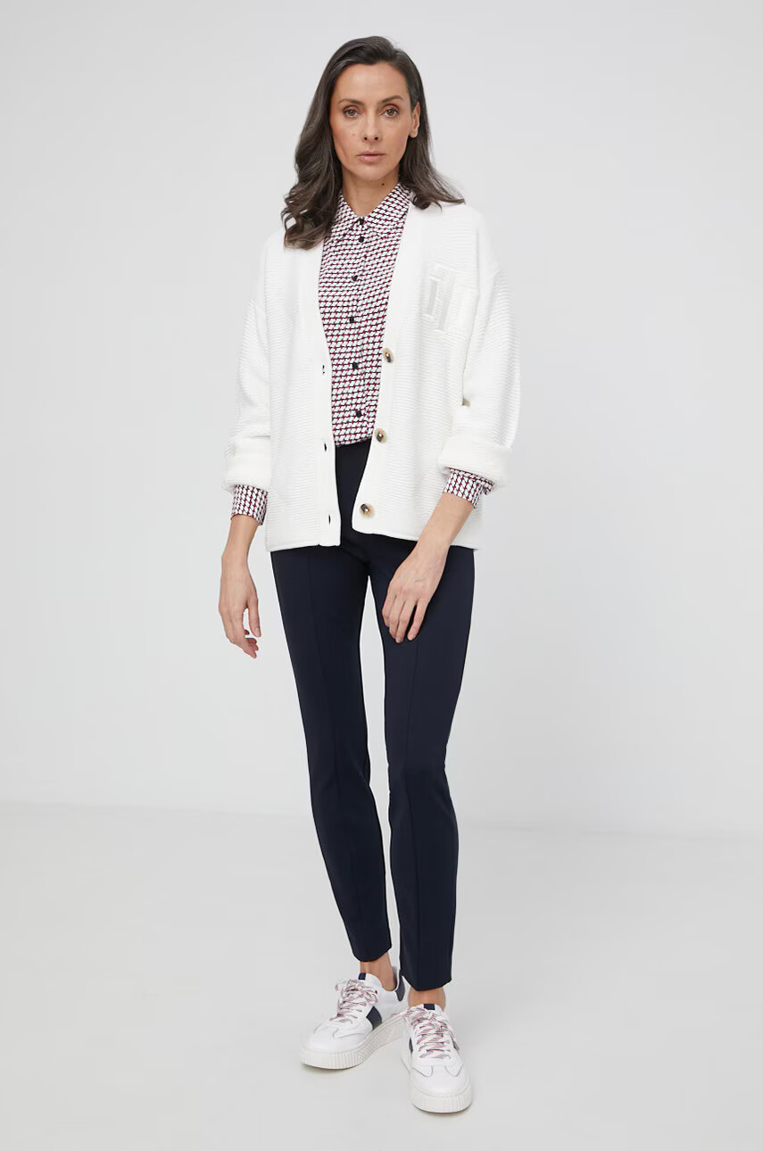 Tommy Hilfiger Клин Audrey дамски в тъмносиньо с изчистен дизайн - Pepit.bg