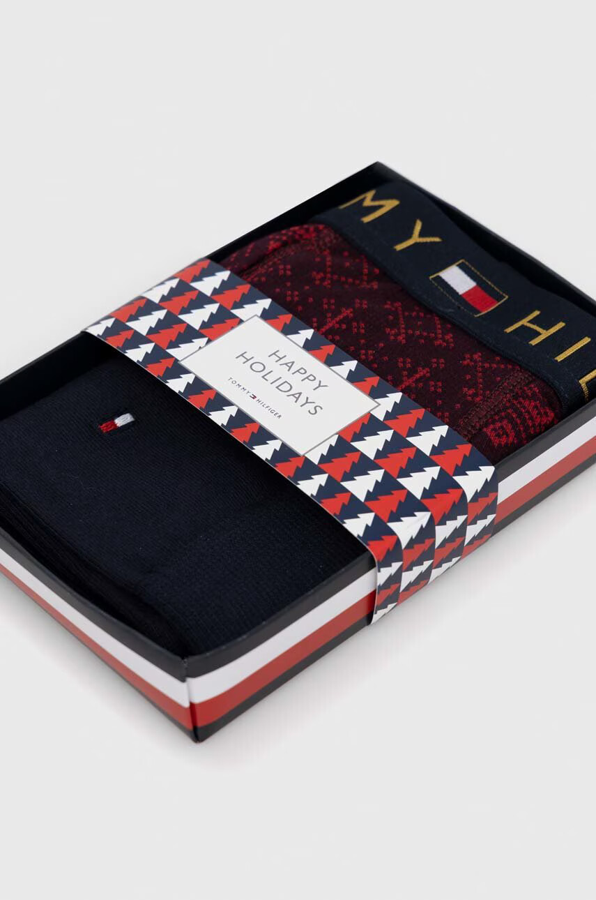 Tommy Hilfiger Комплект боксерки и чорапи в бордо - Pepit.bg