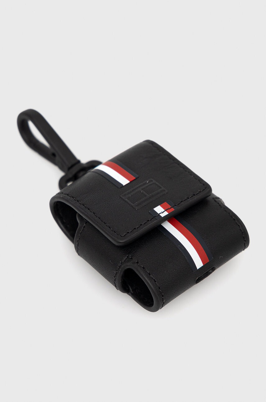 Tommy Hilfiger Кожен калъф за слушалки в черно - Pepit.bg