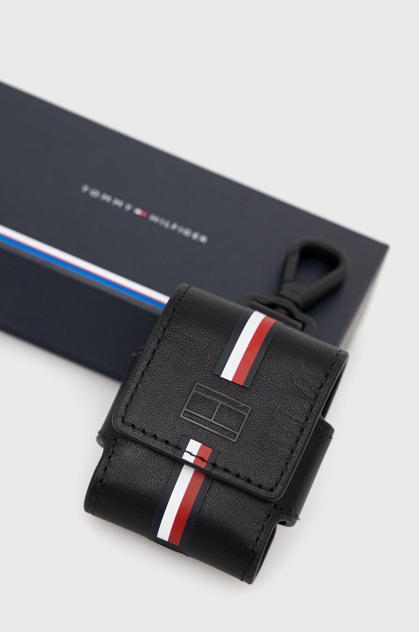 Tommy Hilfiger Кожен калъф за слушалки в черно - Pepit.bg