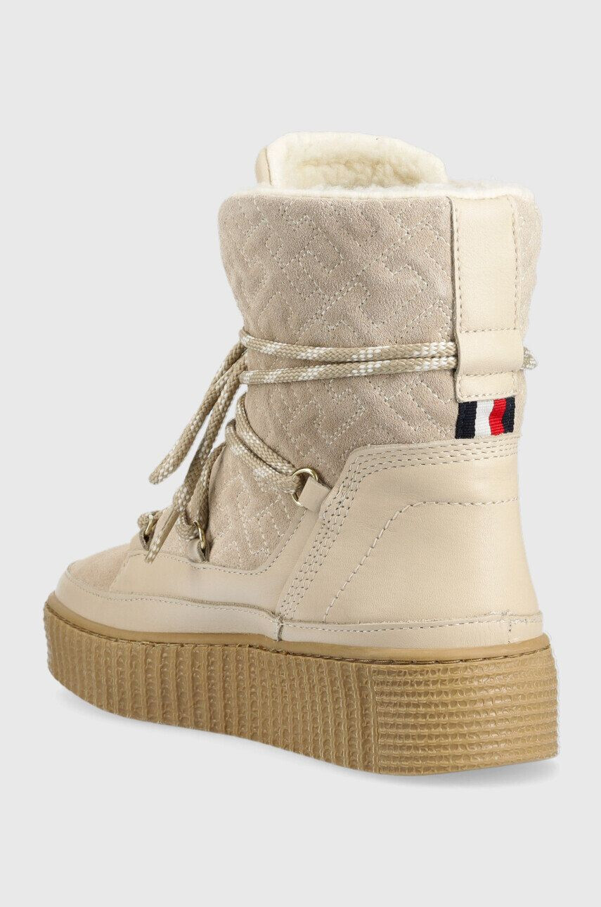 Tommy Hilfiger Кожени апрески FW0FW06852 SNOW BOOT MONOGRAM - Pepit.bg