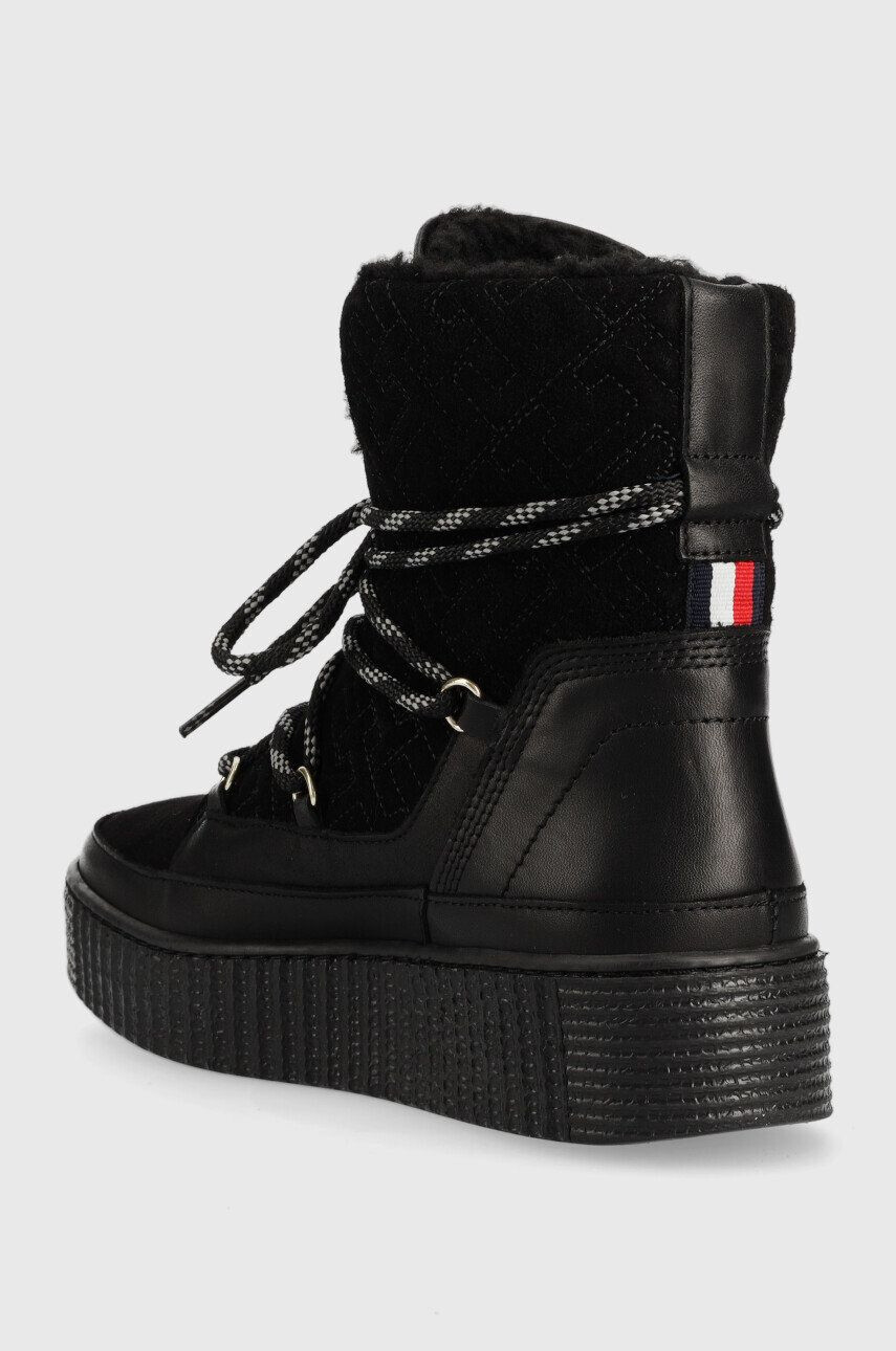 Tommy Hilfiger Кожени апрески FW0FW06852 SNOW BOOT MONOGRAM - Pepit.bg