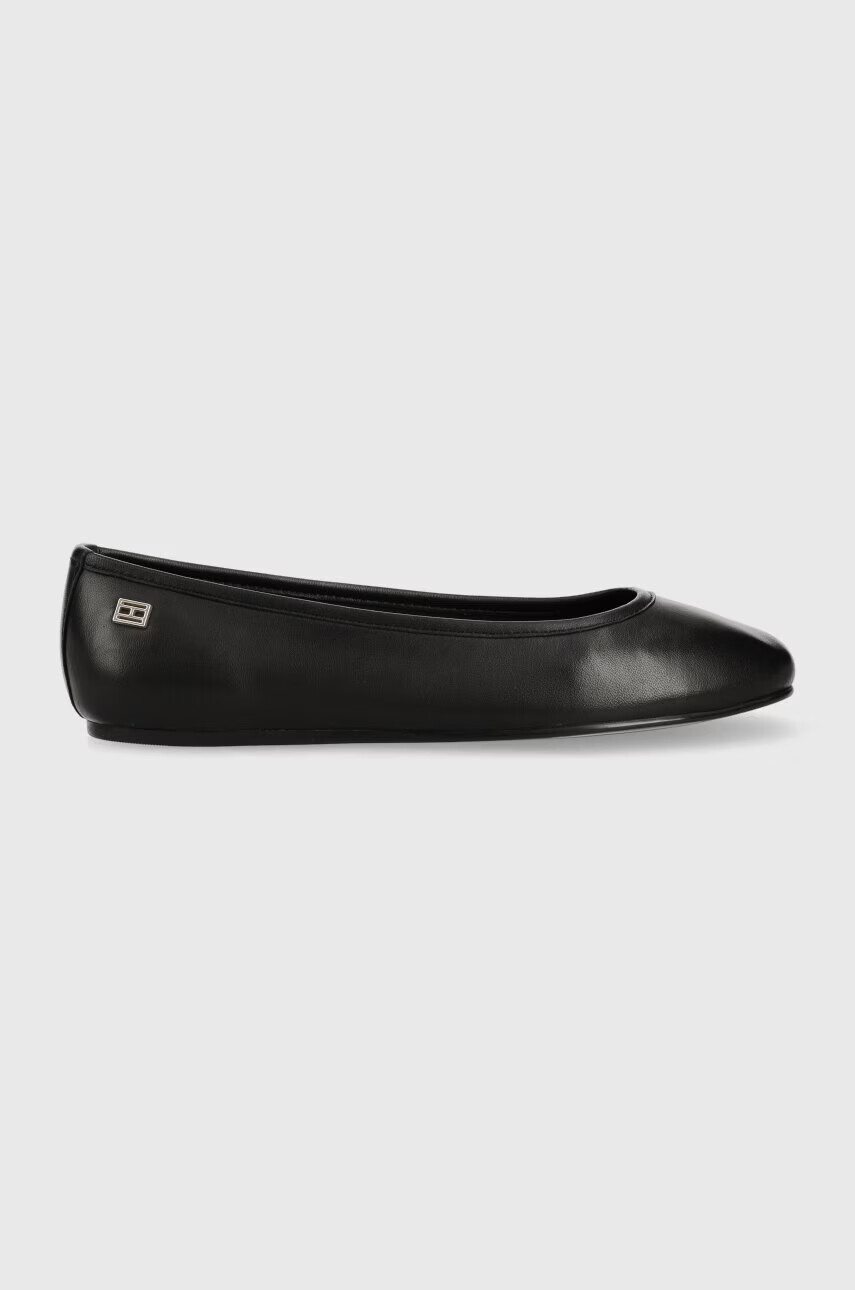 Tommy Hilfiger Кожени балеринки ESSENTIAL CHIC BALLE в черно FW0FW07352 - Pepit.bg