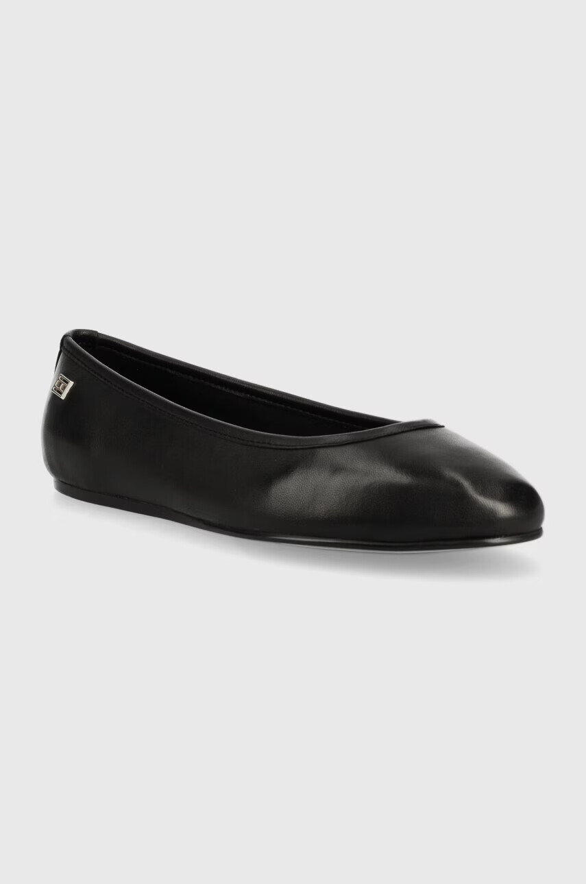 Tommy Hilfiger Кожени балеринки ESSENTIAL CHIC BALLE в черно FW0FW07352 - Pepit.bg