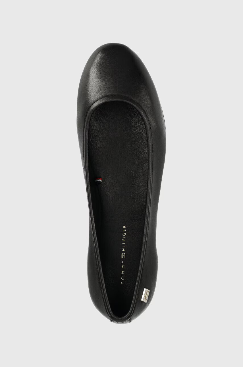 Tommy Hilfiger Кожени балеринки ESSENTIAL CHIC BALLE в черно FW0FW07352 - Pepit.bg