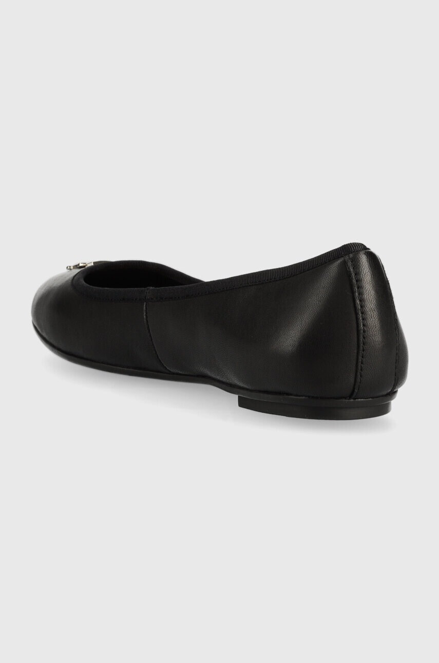 Tommy Hilfiger Кожени балеринки ROUND TH BALLERINA в черно FW0FW07132 - Pepit.bg