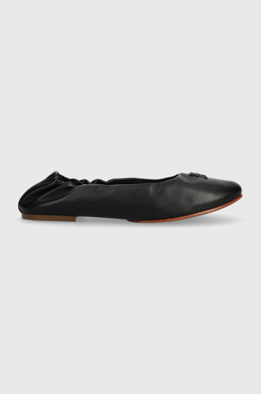 Tommy Hilfiger Кожени балеринки TH ELEVATED ELASTIC в черно FW0FW07222 - Pepit.bg