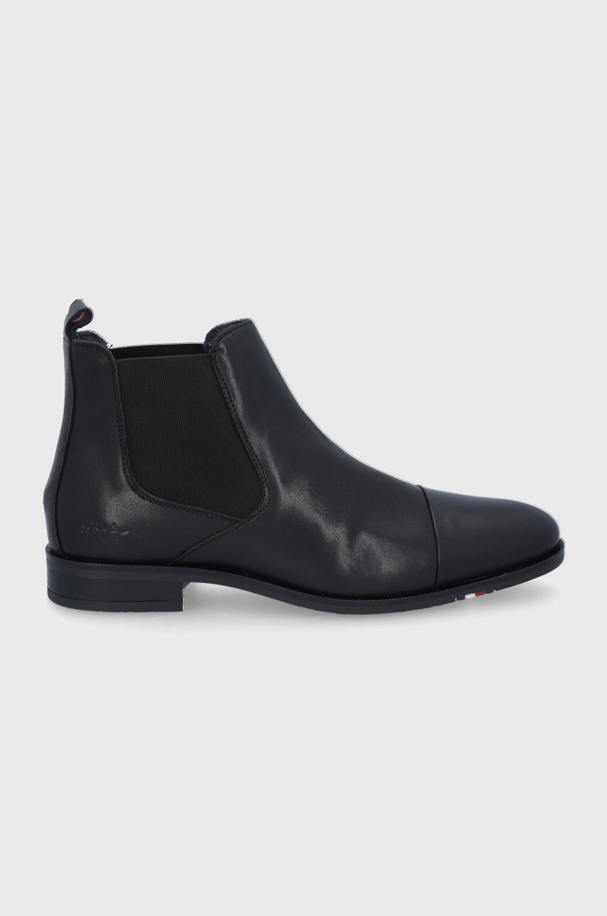 Tommy Hilfiger Кожени боти челси - Pepit.bg