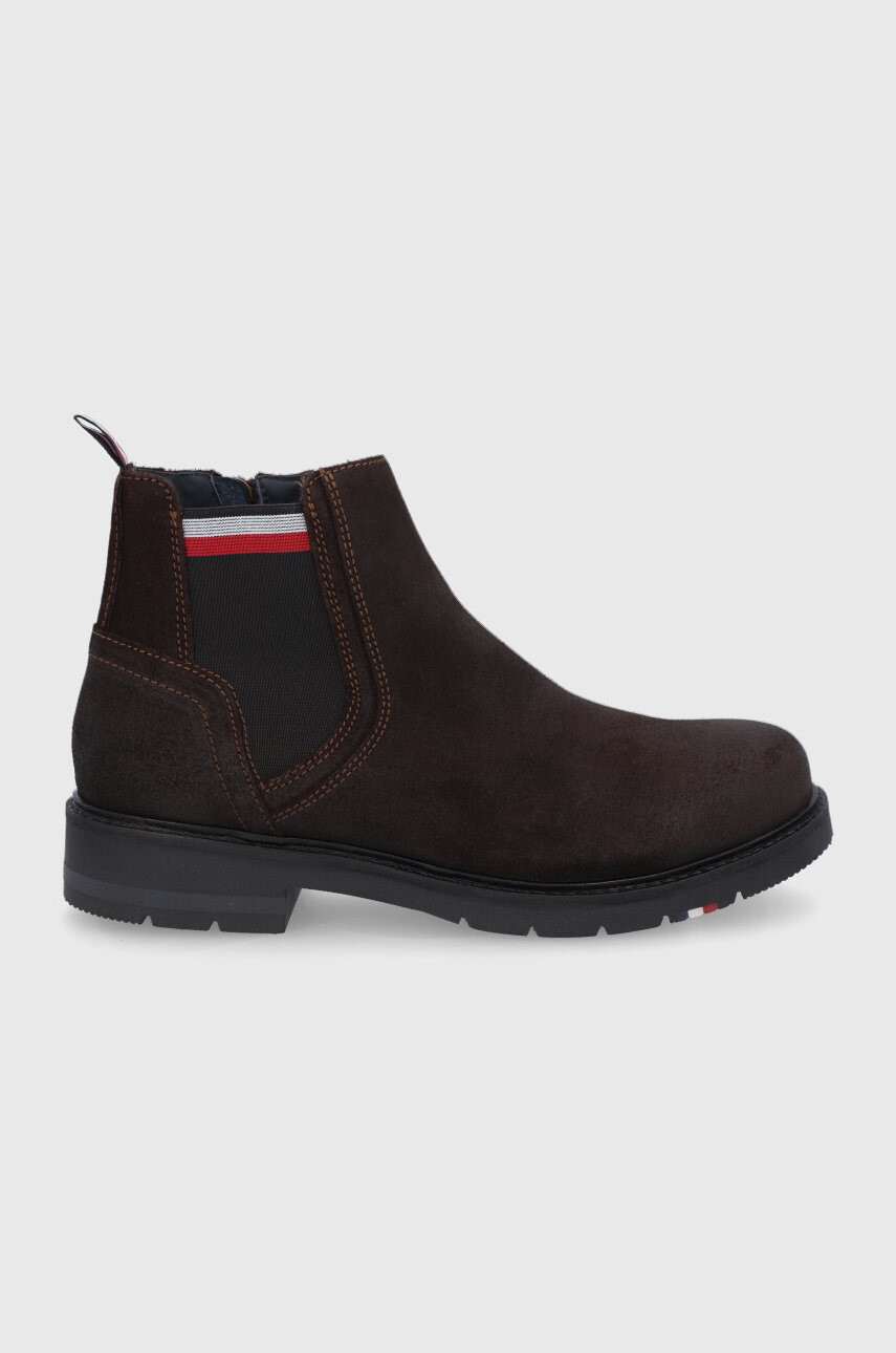 Tommy Hilfiger Кожени боти челси - Pepit.bg