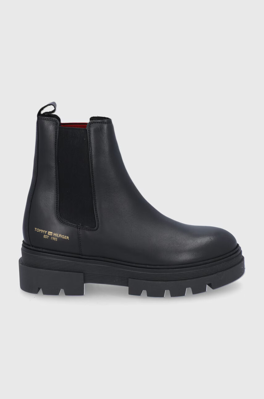Tommy Hilfiger Кожени боти челси - Pepit.bg
