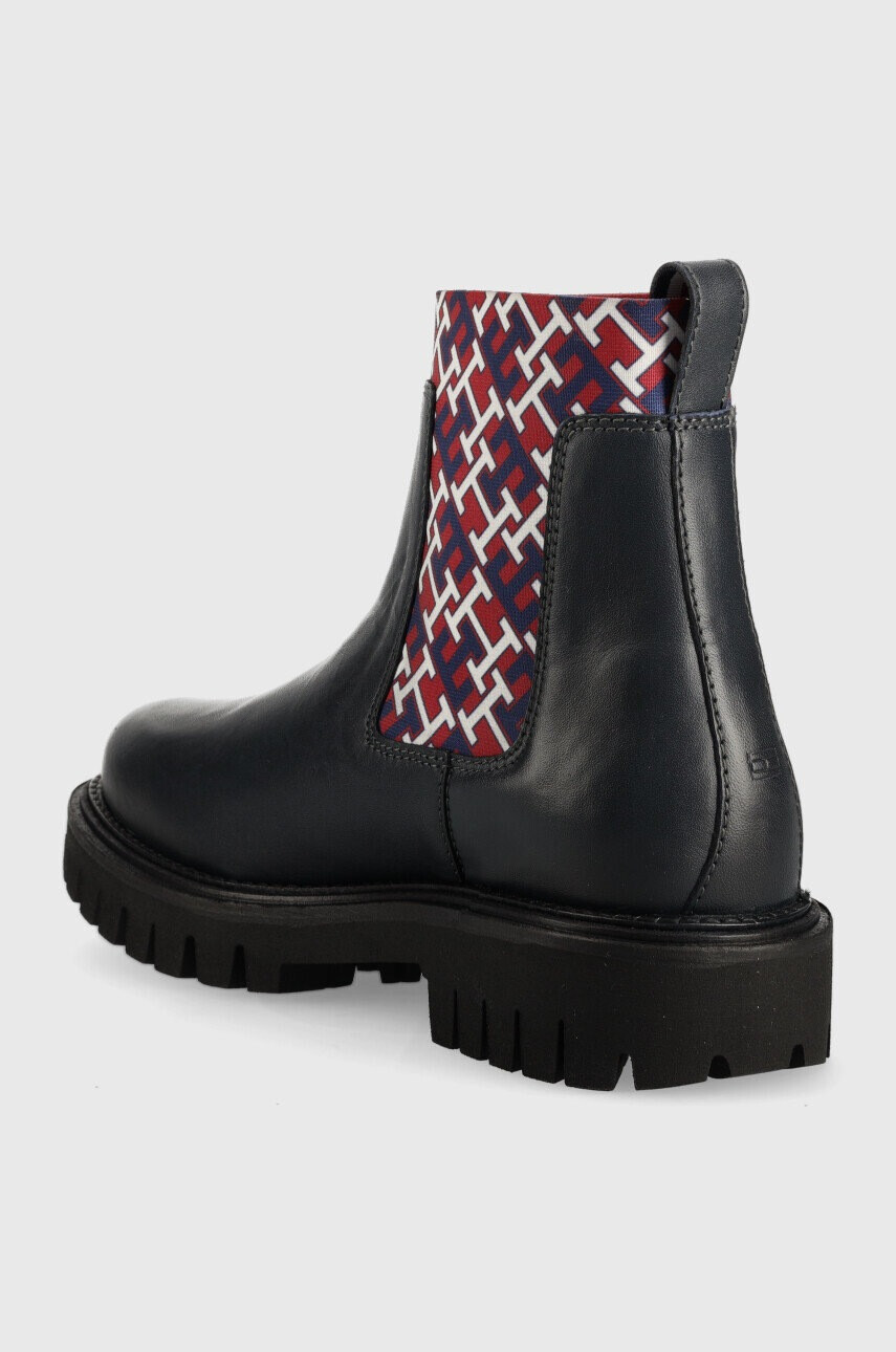 Tommy Hilfiger Кожени боти челси в черно - Pepit.bg