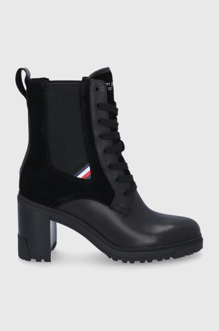 Tommy Hilfiger Кожени боти челси - Pepit.bg