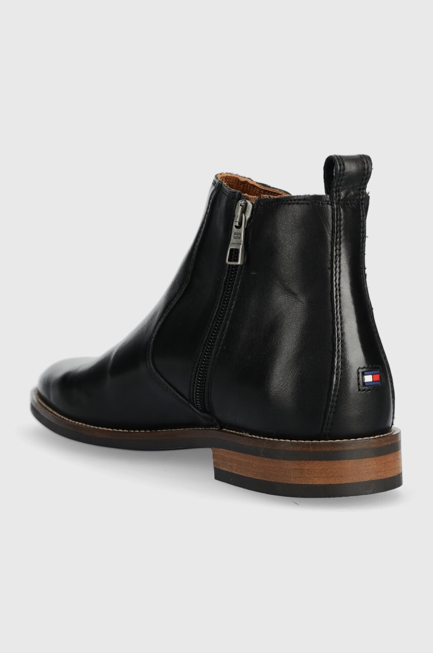 Tommy Hilfiger Кожени боти челси в черно - Pepit.bg
