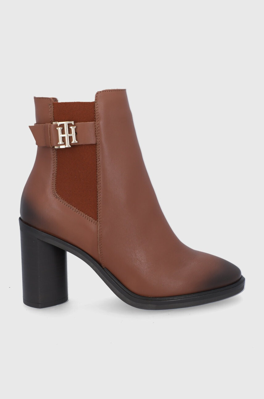 Tommy Hilfiger Кожени боти челси - Pepit.bg