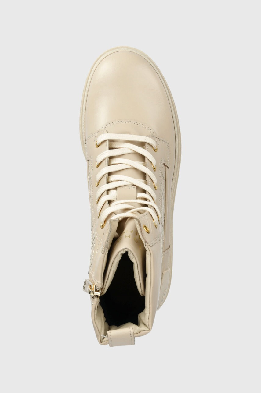 Tommy Hilfiger Кожени боти FW0FW06849 LACE UP ZIP BOOT MONOGRAM - Pepit.bg