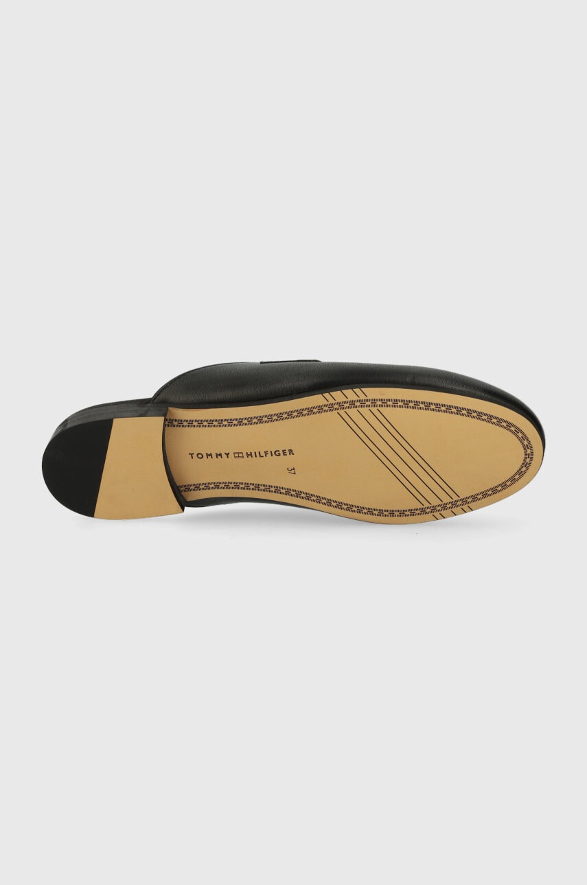 Tommy Hilfiger Кожени чехли Th Chain Mule Loafer - Pepit.bg