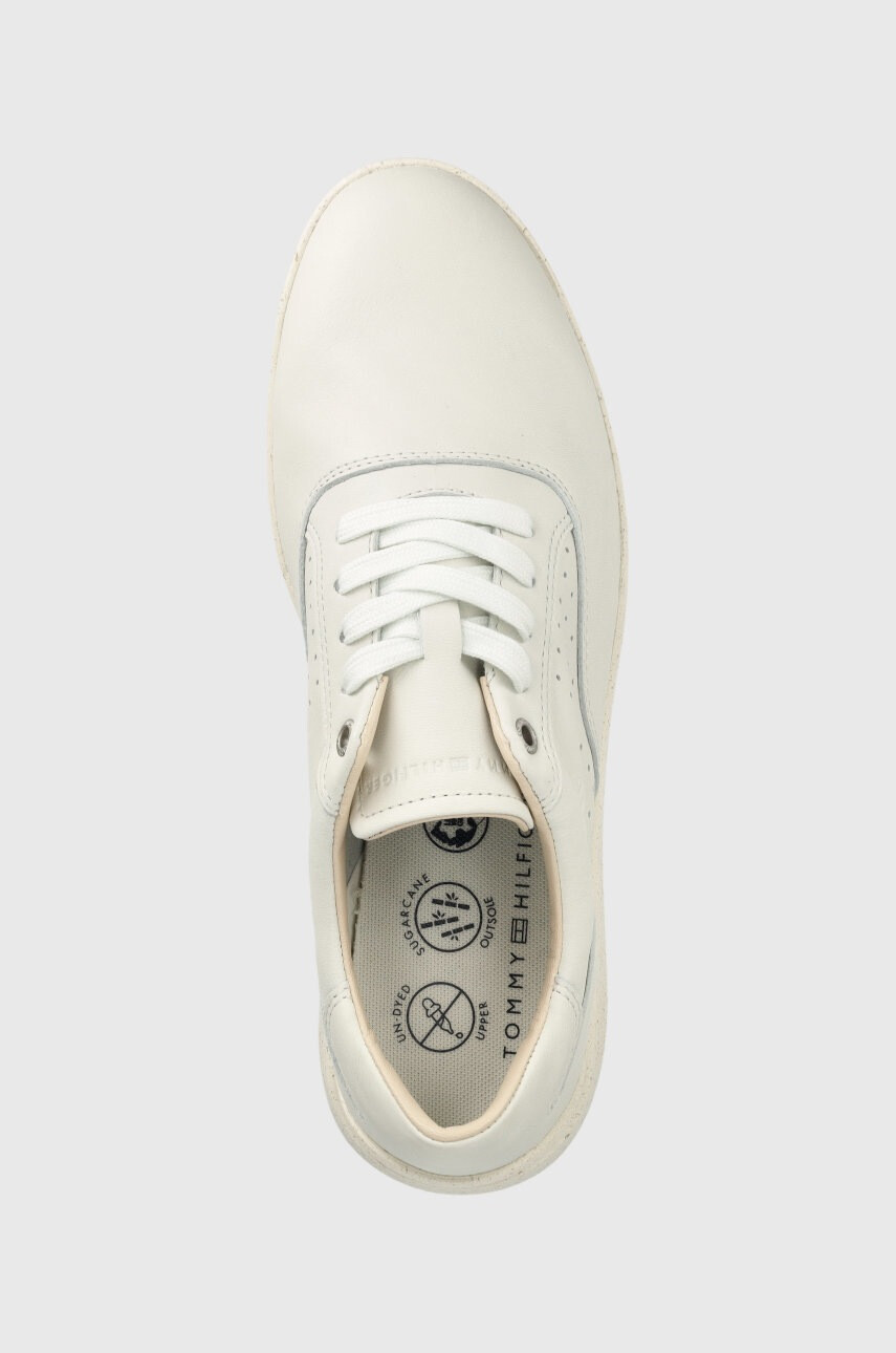 Tommy Hilfiger Кожени маратонки High Cut Basket в бяло - Pepit.bg