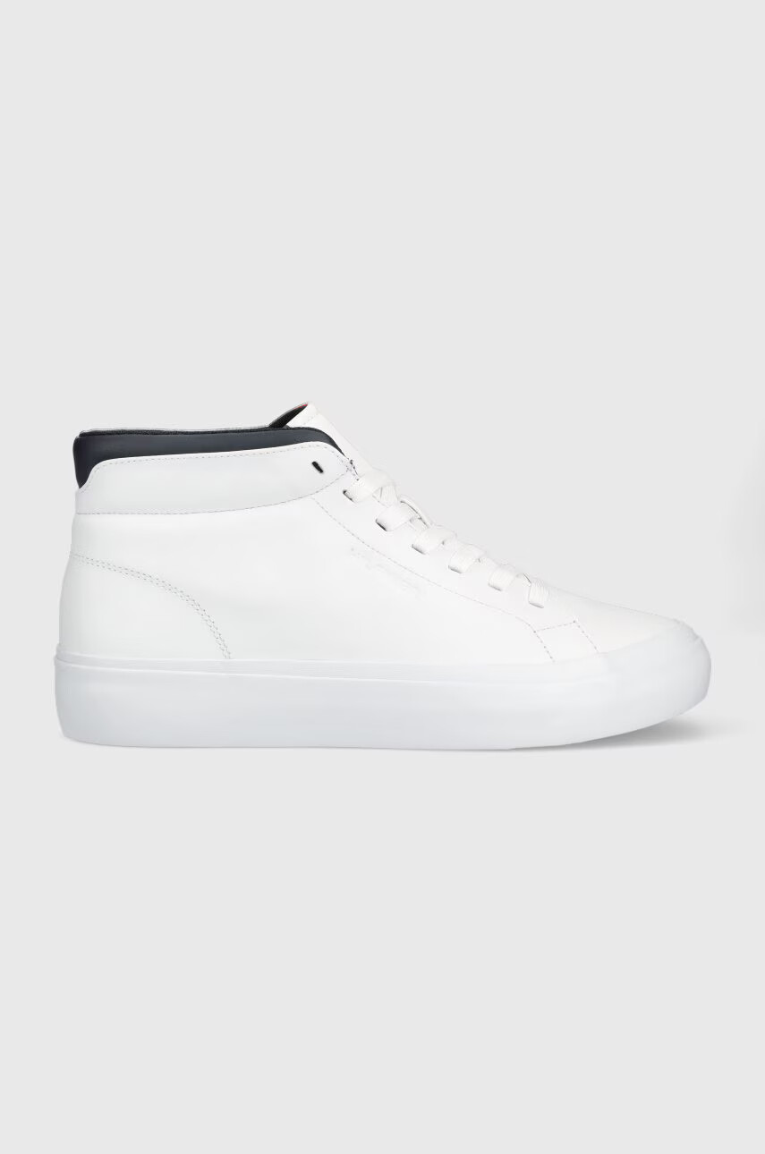Tommy Hilfiger Кожени маратонки в бяло - Pepit.bg