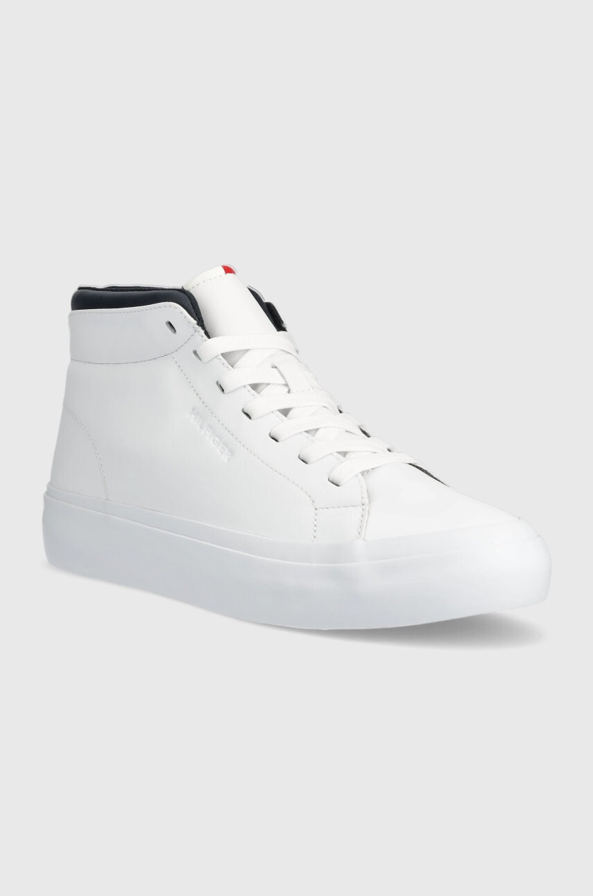 Tommy Hilfiger Кожени маратонки в бяло - Pepit.bg