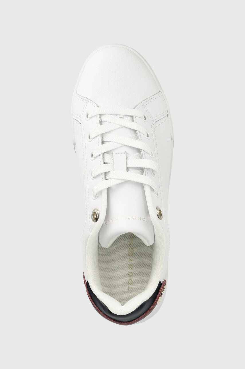 Tommy Hilfiger Кожени маратонки Button Detail Court Sneaker в бяло - Pepit.bg