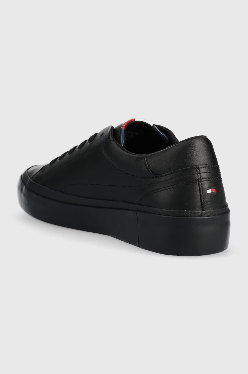Tommy Hilfiger Кожени маратонки в черно - Pepit.bg