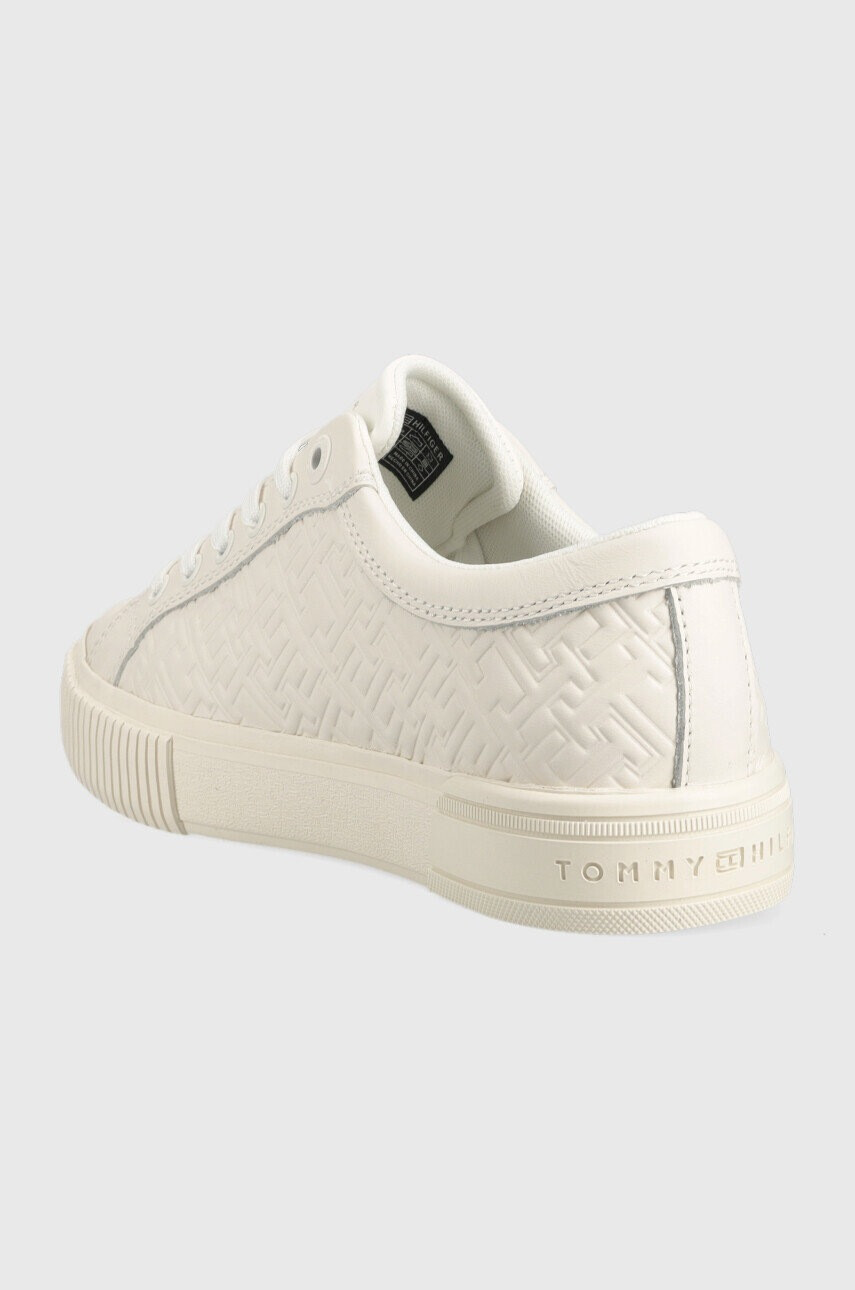 Tommy Hilfiger Кожени маратонки в бяло - Pepit.bg